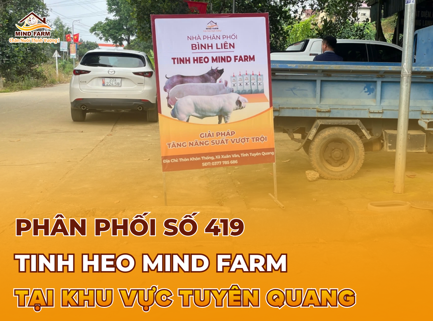 [ĐẠI LÝ SỐ 419] Phân phối tinh heo Mind Farm tại khu vực Tuyên Quang