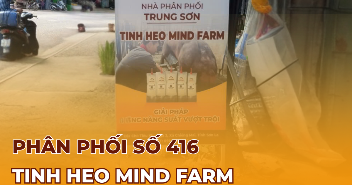 [ĐẠI LÝ SỐ 416] phân phối tinh heo Mind Farm tại Sơn La